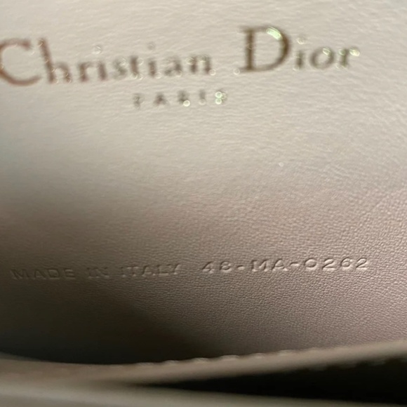 Authentic Dior Lady Dior Hazelnut Patent Cannage Pouch on Chain - Picture 16 of 16